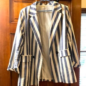 Blazer- Blue and white stripes